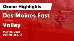 Des Moines East  vs Valley  Game Highlights - May 23, 2022