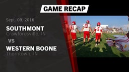 Recap: Southmont  vs. Western Boone  2016