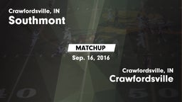Matchup: Southmont High vs. Crawfordsville  2016