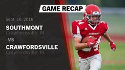 Recap: Southmont  vs. Crawfordsville  2016