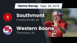 Recap: Southmont  vs. Western Boone  2018
