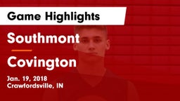 Southmont  vs Covington Game Highlights - Jan. 19, 2018