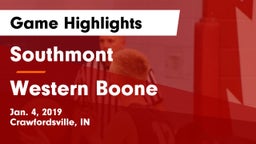 Southmont  vs Western Boone  Game Highlights - Jan. 4, 2019