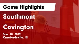 Southmont  vs Covington  Game Highlights - Jan. 18, 2019