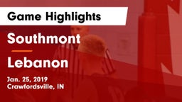 Southmont  vs Lebanon  Game Highlights - Jan. 25, 2019