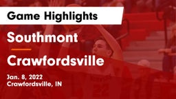 Southmont  vs Crawfordsville  Game Highlights - Jan. 8, 2022