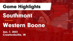 Southmont  vs Western Boone  Game Highlights - Jan. 7, 2022