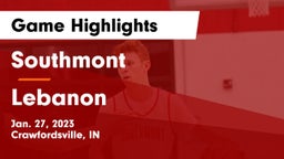 Southmont  vs Lebanon  Game Highlights - Jan. 27, 2023