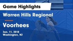 Warren Hills Regional  vs Voorhees  Game Highlights - Jan. 11, 2018