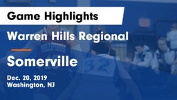 Warren Hills Regional  vs Somerville Game Highlights - Dec. 20, 2019