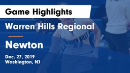 Warren Hills Regional  vs Newton  Game Highlights - Dec. 27, 2019