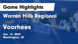 Warren Hills Regional  vs Voorhees Game Highlights - Jan. 14, 2020