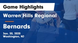 Warren Hills Regional  vs Bernards Game Highlights - Jan. 30, 2020