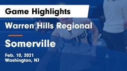 Warren Hills Regional  vs Somerville  Game Highlights - Feb. 10, 2021