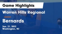 Warren Hills Regional  vs Bernards  Game Highlights - Jan. 21, 2022