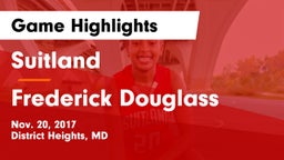 Suitland  vs Frederick Douglass  Game Highlights - Nov. 20, 2017