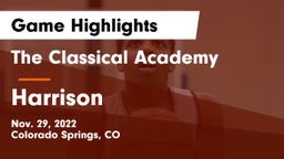 The Classical Academy  vs Harrison  Game Highlights - Nov. 29, 2022