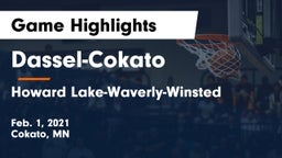 Dassel-Cokato  vs Howard Lake-Waverly-Winsted  Game Highlights - Feb. 1, 2021
