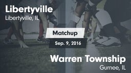 Matchup: Libertyville High vs. Warren Township  2016