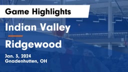 Indian Valley  vs Ridgewood  Game Highlights - Jan. 3, 2024
