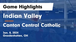 Indian Valley  vs Canton Central Catholic  Game Highlights - Jan. 8, 2024