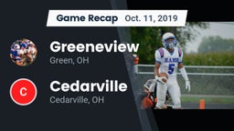 Recap: Greeneview  vs. Cedarville  2019
