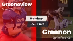 Matchup: Greeneview High vs. Greenon  2020