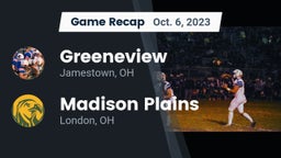 Recap: Greeneview  vs. Madison Plains  2023