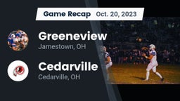 Recap: Greeneview  vs. Cedarville  2023