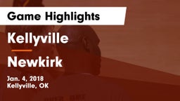 Kellyville  vs Newkirk  Game Highlights - Jan. 4, 2018