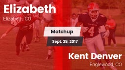 Matchup: Elizabeth High vs. Kent Denver  2017