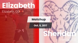 Matchup: Elizabeth High vs. Sheridan  2017