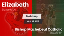 Matchup: Elizabeth High vs. Bishop Machebeuf Catholic  2017