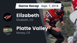 Recap: Elizabeth  vs. Platte Valley  2018