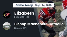 Recap: Elizabeth  vs. Bishop Machebeuf Catholic  2018