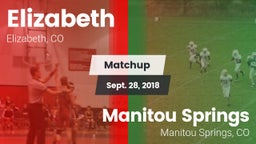 Matchup: Elizabeth High vs. Manitou Springs  2018
