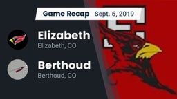 Recap: Elizabeth  vs. Berthoud  2019