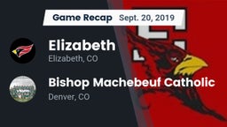 Recap: Elizabeth  vs. Bishop Machebeuf Catholic  2019