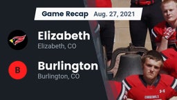 Recap: Elizabeth  vs. Burlington  2021