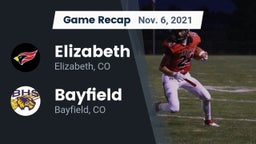 Recap: Elizabeth  vs. Bayfield  2021