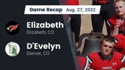 Recap: Elizabeth  vs. D'Evelyn  2022