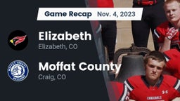 Recap: Elizabeth  vs. Moffat County  2023