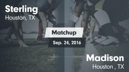 Matchup: Sterling  vs. Madison  2016