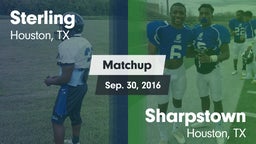 Matchup: Sterling  vs. Sharpstown  2016
