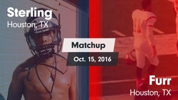 Matchup: Sterling  vs. Furr  2016