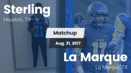 Matchup: Sterling  vs. La Marque  2017
