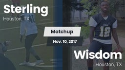 Matchup: Sterling  vs. Wisdom  2017