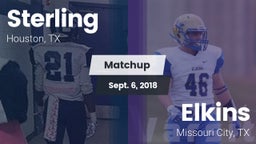 Matchup: Sterling  vs. Elkins  2018