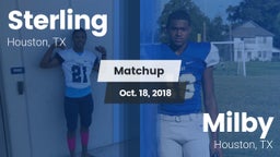Matchup: Sterling  vs. Milby  2018