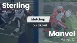 Matchup: Sterling  vs. Manvel  2018